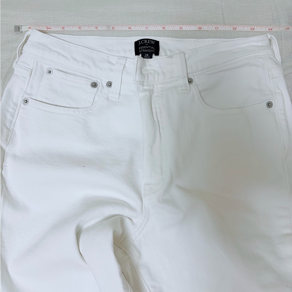 J. Crew Essential Straight White Jeans - Picture 5 of 6